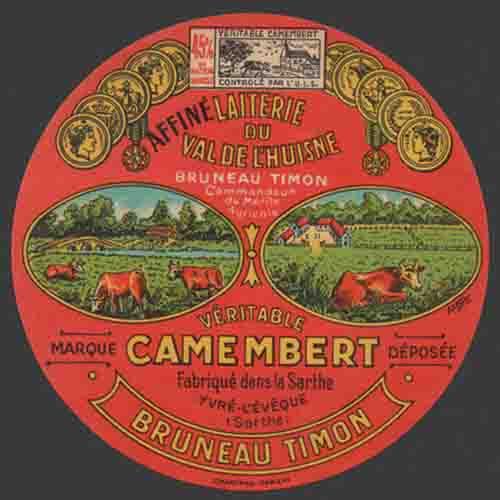 Camembert laiterie du val de l' Huisne Bruneau Timon Yvré l'Eveque Sarthe 
