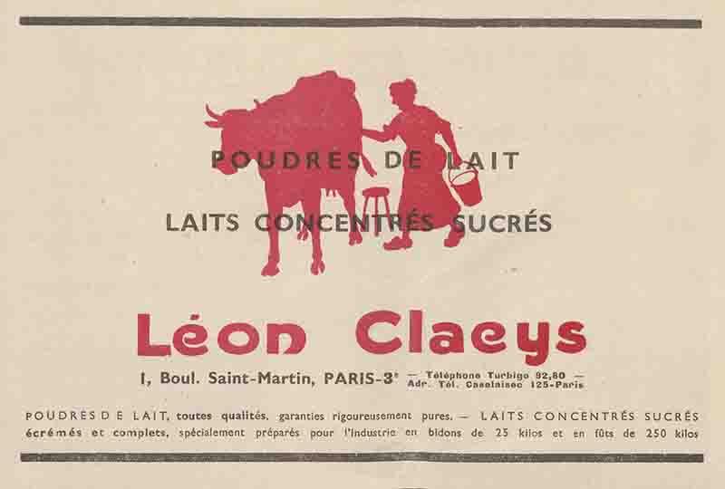Claeys Léon Publicité-1933