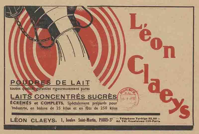 Claeys Léon Publicité-1938