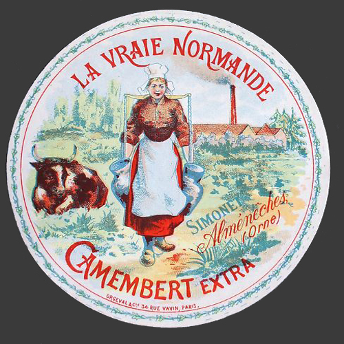 N631  FROMAGE PETIT CAMEMBERT SAINT BOMER LES FORGES ORNE POMME MEDAILLES 